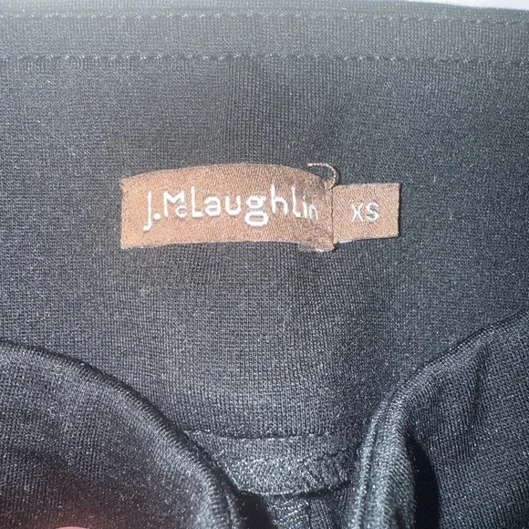 J.McLaughlin Black Ponte Pull-On Flare Pants XS - Picture 8 of 8